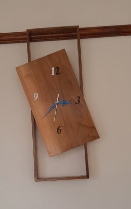 Abstract Wooden Clock