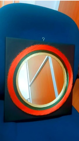 Circular String Art Mirror